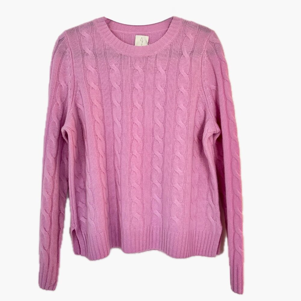 Joie 100% Cashmere Knit Lightweight Sweater Women's M Crew Neck Soft Pink NEW
